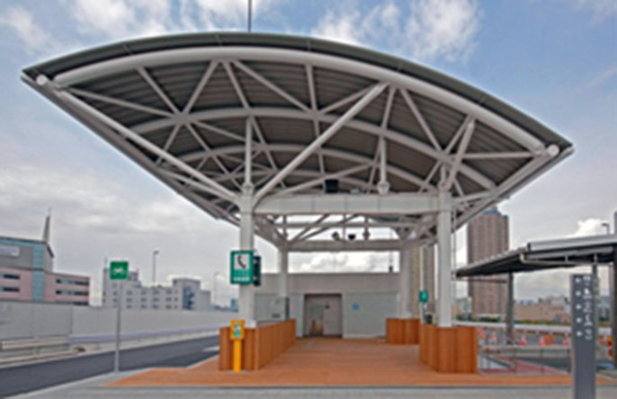 Image of the Ftatsumi No.1 Parking Area after improvements