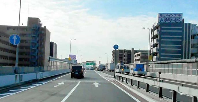 Image of the improvement of lane markings suitable