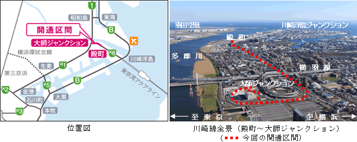 位置図および今回の開通区間