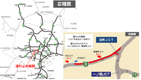 通行止め位置図