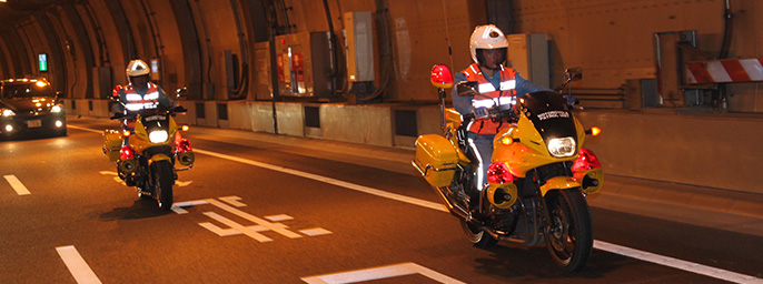 ภาพภาวะฉุกเฉินบนทางพิเศษ Shutoko (Metropolitan Expressway)