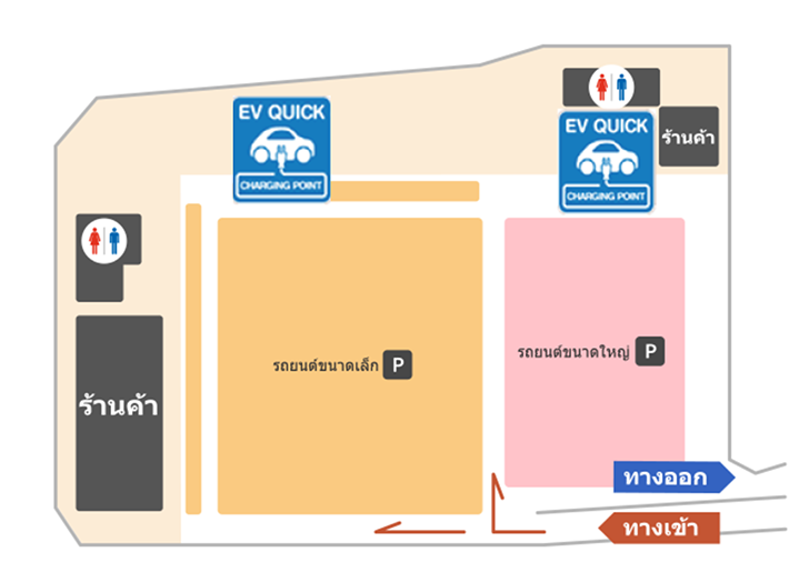 แผนที่แนะนำภายในที่จอดรถ Daikoku
