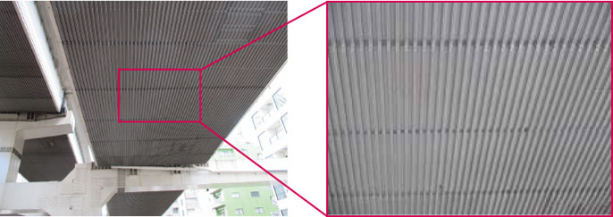 Rear noise absorption boards for underside of elevated expressway