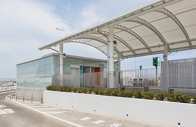 Image of the tatsumi No.2 Parking Area after improvements