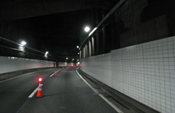 Image of the Akasaka Tunnel after improvements