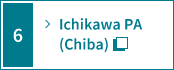 guide map inside the Ichikawa PA (Chiba)