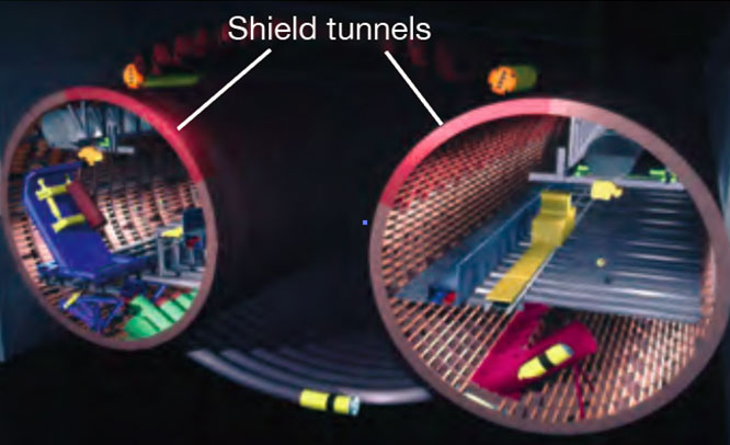 Image of non-open-cut construction method