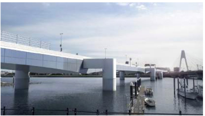 ภาพ Daishi Bridge ที่ได้รับการปรับปรุงแล้ว