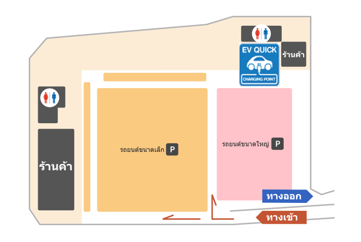 แผนที่แนะนำภายในที่จอดรถ Daikoku