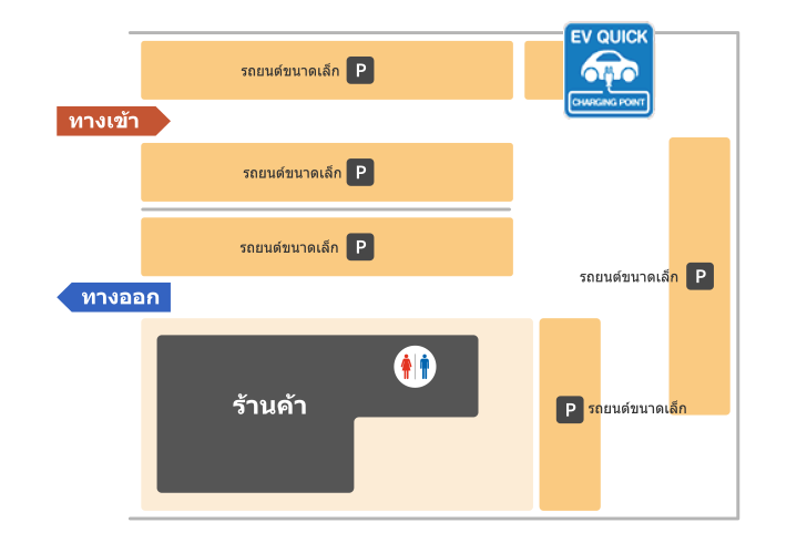 แผนที่แนะนำภายในที่จอดรถ Ichikawa