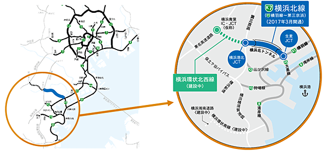 横浜北線位置図