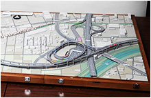 横浜環状北線・北西線ジャンクション模型展示